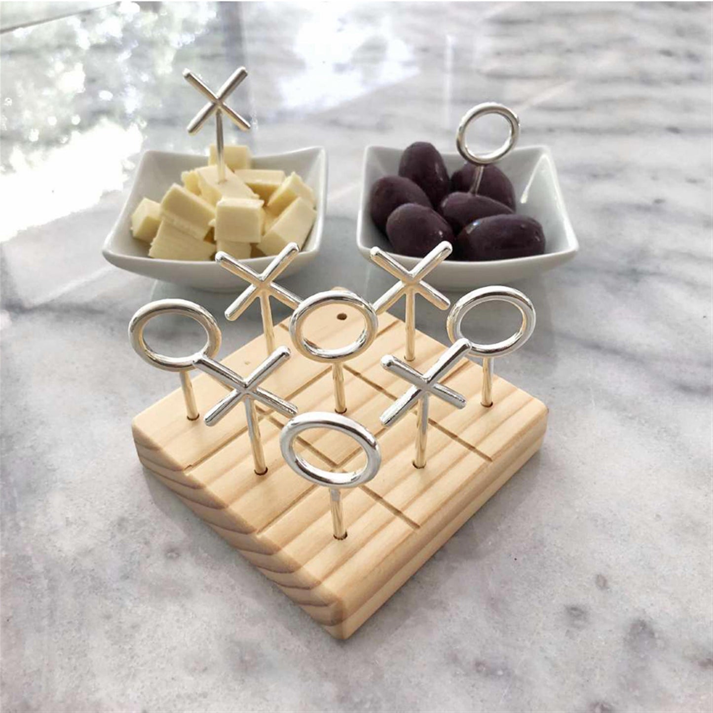 Trinches Plateados - Modelo XOXO